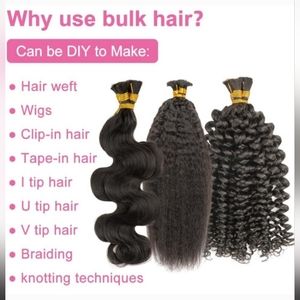 Human hair bulks for sale high quality hair